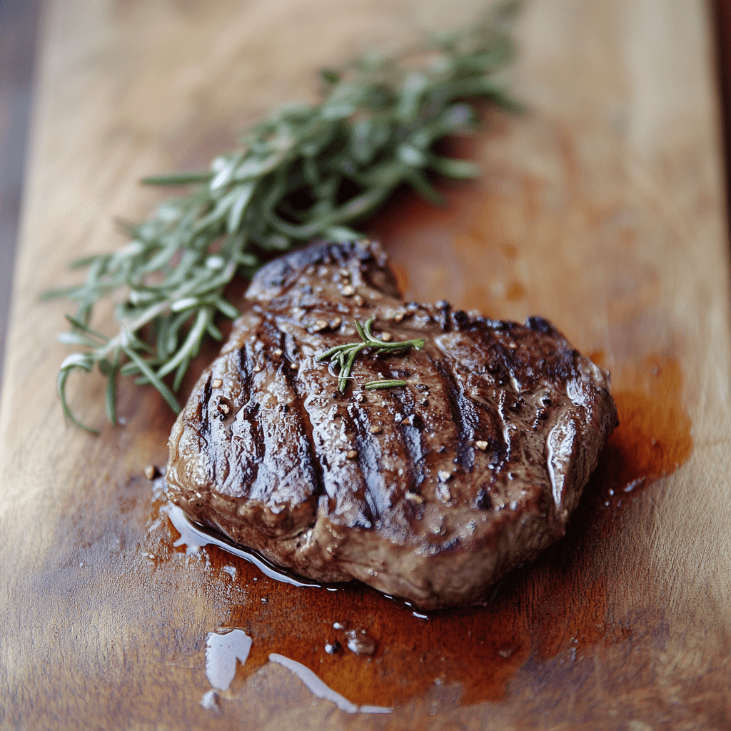 steak in cast iron skillet and oven