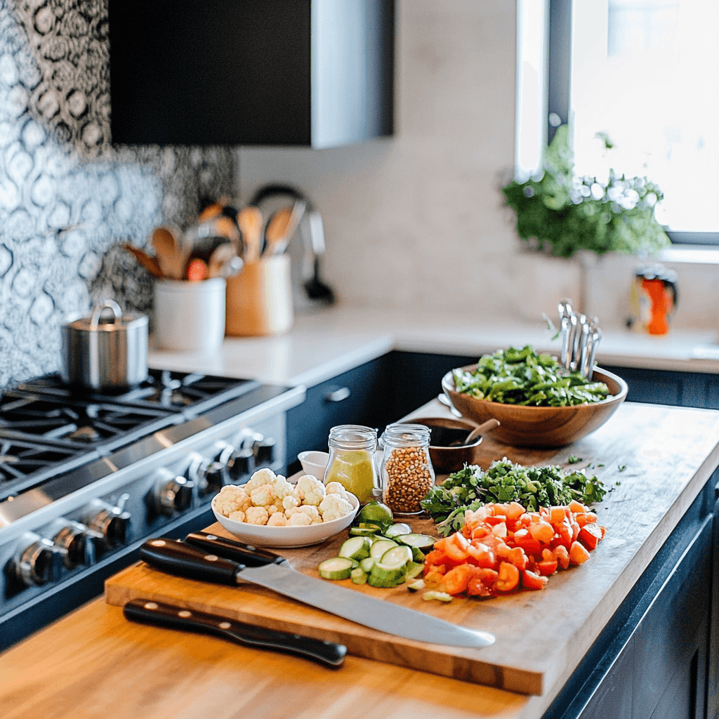 maty_recipes_A_beautifully_designed_kitchen_countertop_with_u_16c9c1ae-252a-4593-9091-75ffdd43abb0_0 Buffalo Cauliflower Tacos