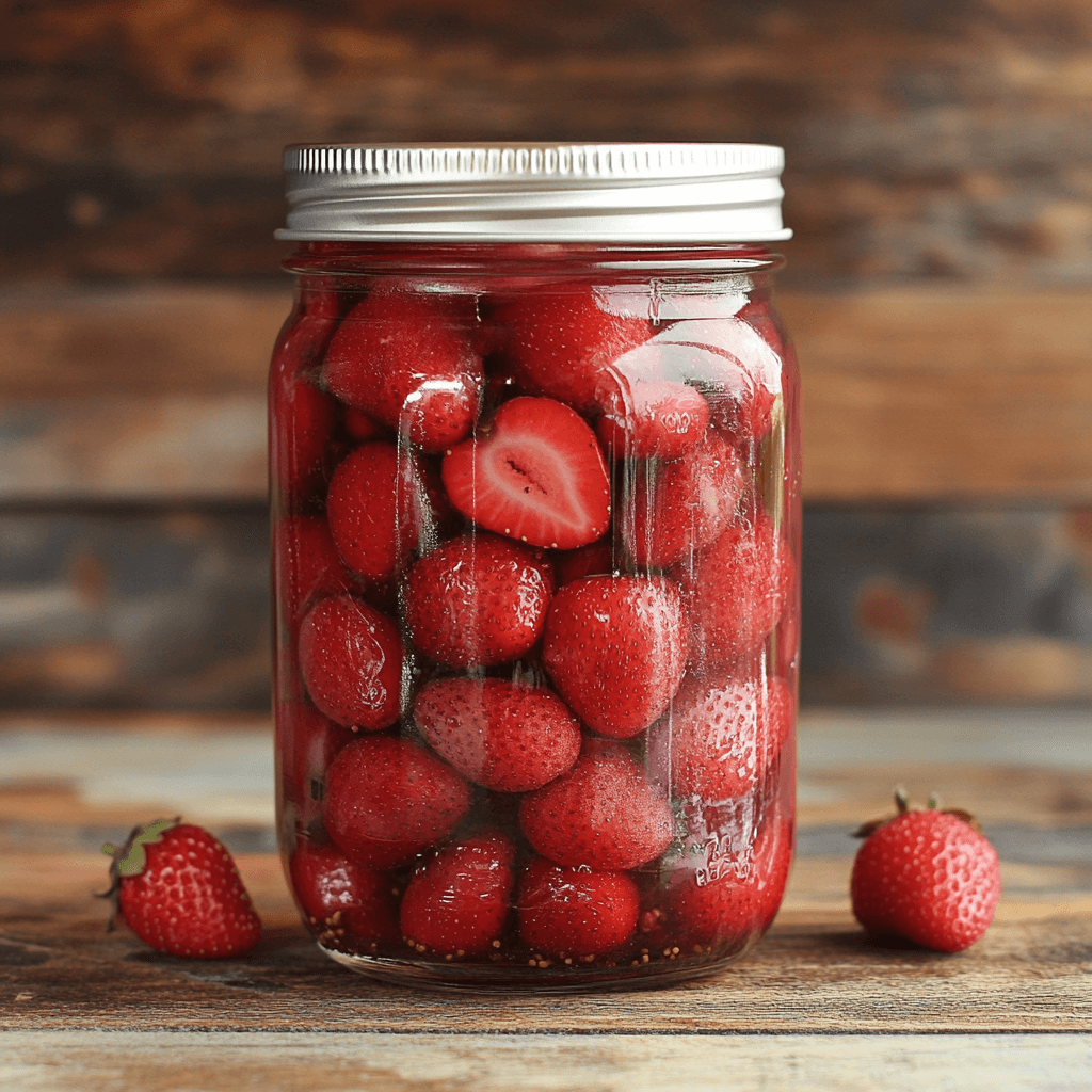 maty_recipes_A_clear_jar_of_finished_pickled_strawberries_sho_944cd9d2-9f2d-4703-8957-fc7e2d606b48_2 Pickled Strawberries