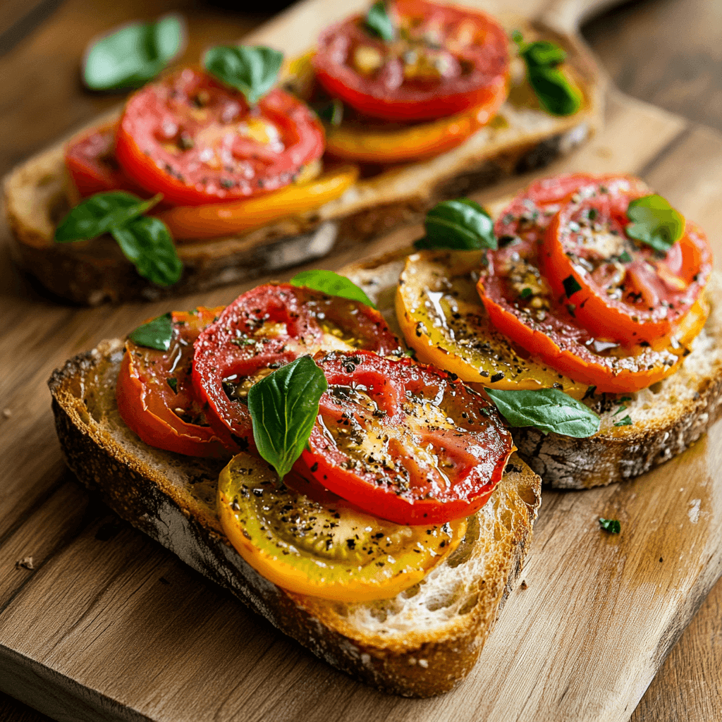 maty_recipes_A_rustic_fresh_tomato_tartine_on_a_wooden_board__ddd04f94-4557-42c5-84be-8d02ea0ae4f6_2 Tomato Tartine