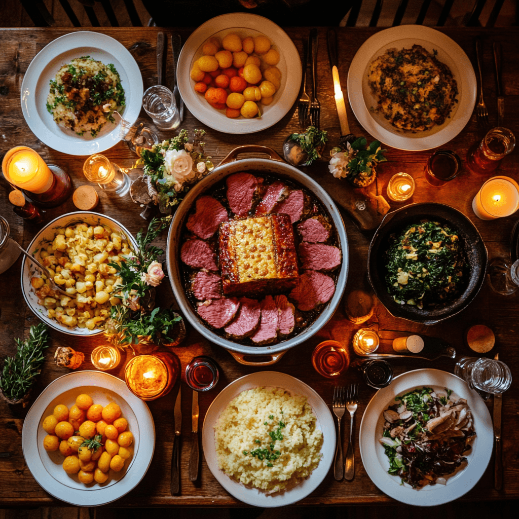 maty_recipes_A_vibrant_overhead_shot_of_a_family-style_dinner_6f68f74d-4ac4-4c80-89e6-589ed955232c_1 Corned Beef and Cabbage Baked