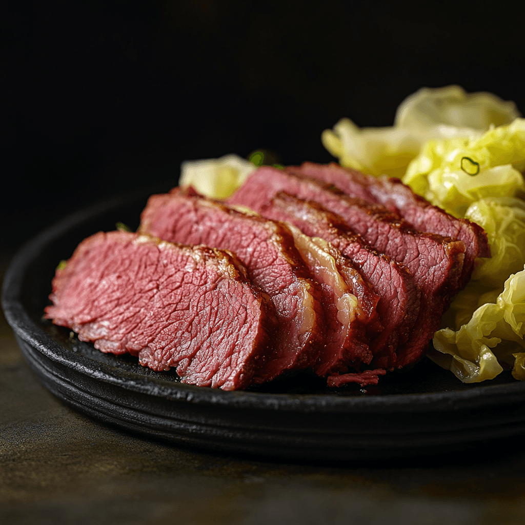 maty_recipes_An_artistic_display_of_sliced_corned_beef_alongs_a3d0c5b9-3120-4875-8478-dfae0d4fb6d2_0 Corned Beef and Cabbage Baked
