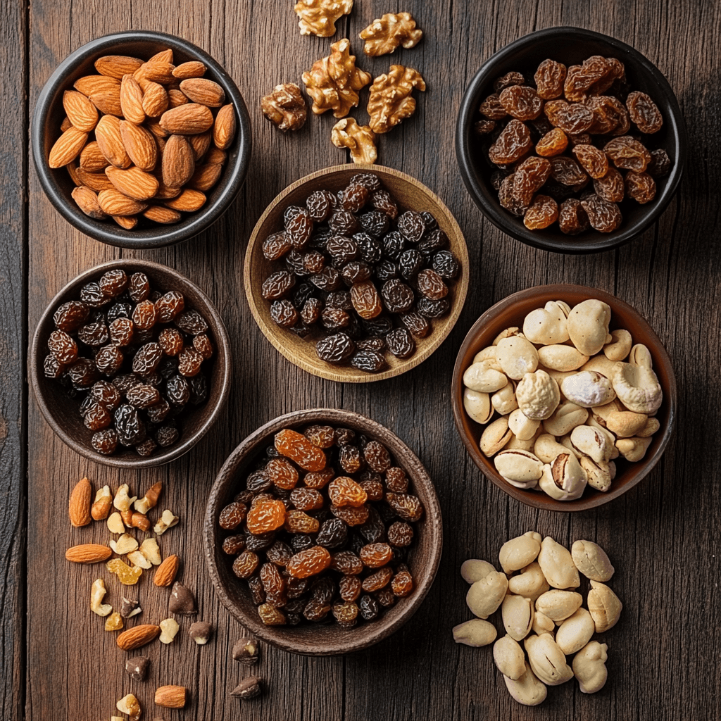 maty_recipes_An_artistic_flat_lay_of_various_snacks_including_a614017a-9d6c-423b-b2a4-316f2b9f947c_2 Chocolate and Raisin