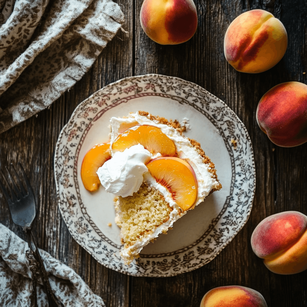 maty_recipes_An_overhead_shot_of_a_slice_of_peaches_and_cream_f227e61d-9fdf-4519-8795-6a2419460a6a_3 Peaches and Cream Cake