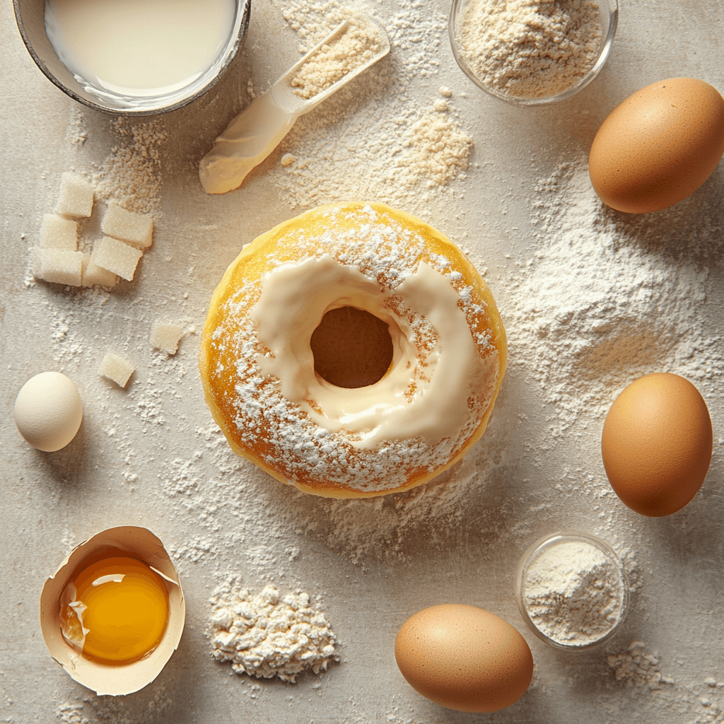 maty_recipes_An_overhead_shot_of_a_vanilla_creme_donut_with_b_62ea86d9-ce14-4634-b210-4f2fd4ab7b6a_3 Vanilla Creme Donut