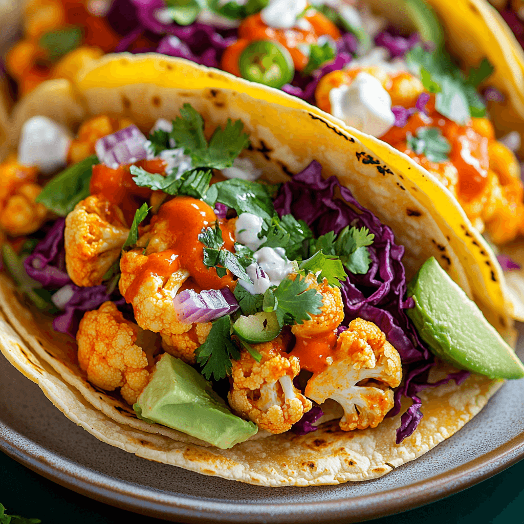 maty_recipes_An_ultra-realistic_close-up_of_buffalo_cauliflow_80bd850f-216f-4e7b-bd64-dbd055b95e23_0 Buffalo Cauliflower Tacos